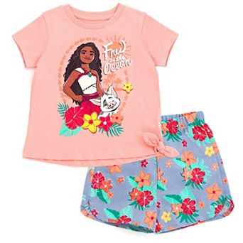 Disney's Moana T-Shirt and Chambray Shorts Set