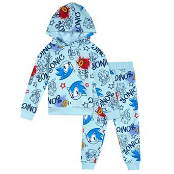 SEGA Sonic the Hedgehog 2 pc Fleece Hoodie and Pants Set