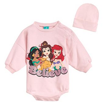 Disney's Princess 2 pc Bodysuit and Hat Set