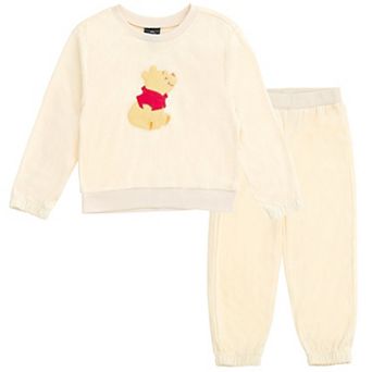 Disney's Winnie the Pooh Velour 2 pc Sweatshirt and Pants Set