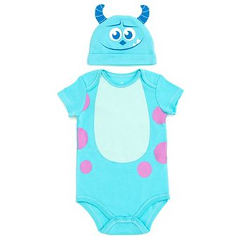 Disney's Monsters Inc. 2 pc Cosplay Bodysuit and Hat Set