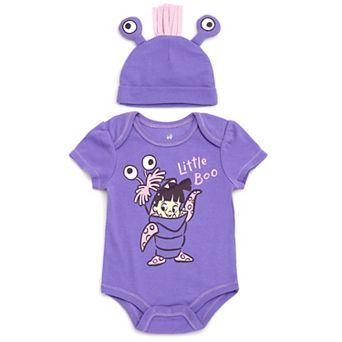 Disney's Monsters Inc. Boo 2 pc Cosplay Bodysuit and Hat Set