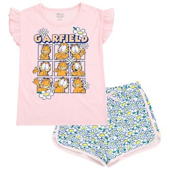 Garfield 2 pc Tee and Shorts Set