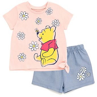 Disney's Winnie the Pooh T-Shirt and Chambray Shorts Set