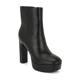 Nine West Danella Women's Platform Booties Block Heel Ankle Booties