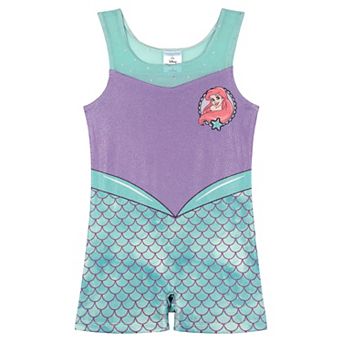 Disney's The Little Mermaid Princess Ariel Sleeveless Gymnastics One Piece Romper