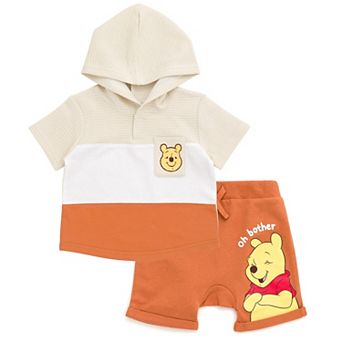 Disney's Winnie the Pooh French Terry Hooded Tee and Shorts Set
