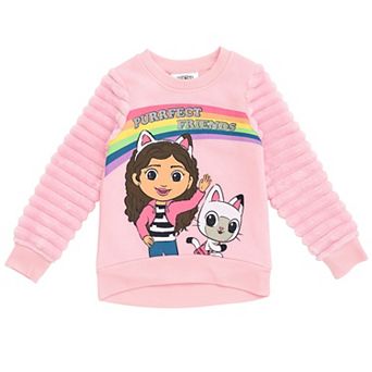 Dreamworks Gabby's Dollhouse Faux Fur Fleece Sweatshirt