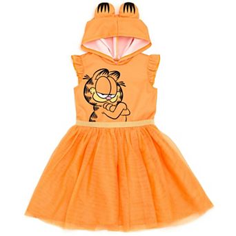 Garfield Cosplay Sleeveless Hooded Dress