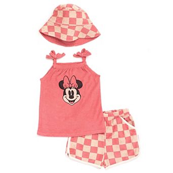 Disney's Minnie Mouse Tank Top and Shorts Set with Bucket Hat