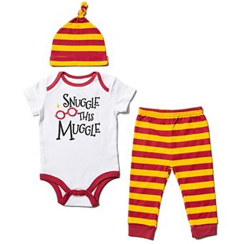 Harry Potter Bodysuit Pants and Hat Set