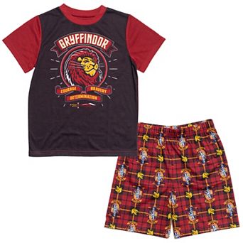 Harry Potter Gryffindor Pajama Shirt and Shorts Set