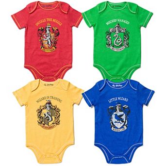 Harry Potter 4-Pack Short Sleeve Graphic Bodysuits