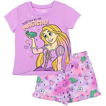 Disney's Tangled 2 pc Tee and Shorts Set