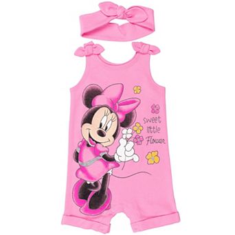 Disney's Minnie Mouse Sleeveless Romper and Headband Set