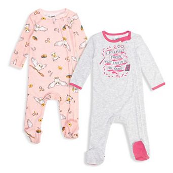 Harry Potter Hedwig 2-Pack Footed One-Piece Sleep N' Play