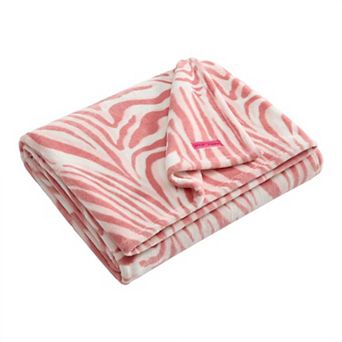 Betsey Johnson Wild Zebra Throw Blanket
