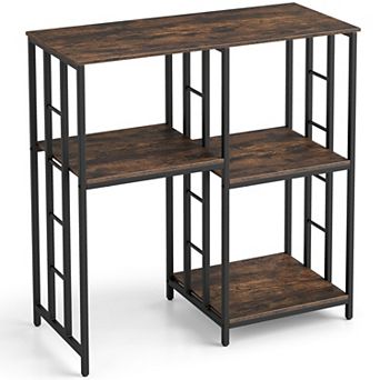 Costway Kitchen Baker’s Rack, 4 tier Microwave Oven Stand for Robot Vacuum Dock