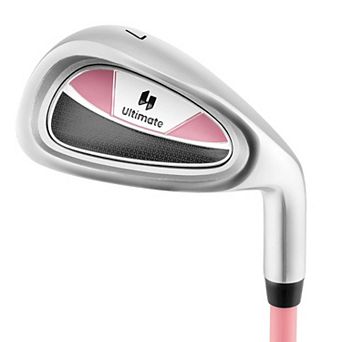 Costway Ultimate 33" Junior #7 Iron for Kids with Fiberglass Shaft & Headcover Individual Gold Club