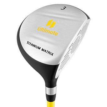 Costway Ultimate 165CC Junior #3 Fairway Wood for Kids with Fiberglass Shaft and Headcover