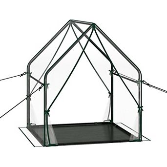 Costway Mini Green House with Waterproof Bottom Mat, Outdoor Portable Green House.