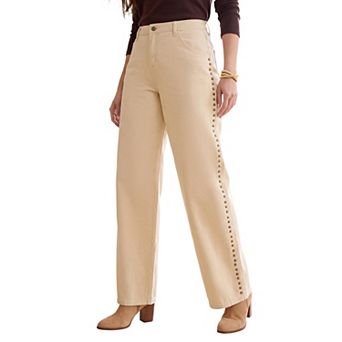 Jessica London Women's Plus Size Classic Denim Wide Leg Jean