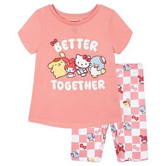 Hello Kitty 2 pc T-Shirt and Bike Shorts Set