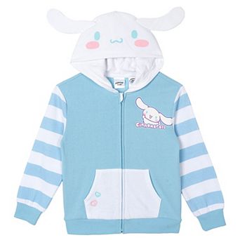 Hello Kitty Hooded Ears Fleece Zip-Up Hoodie