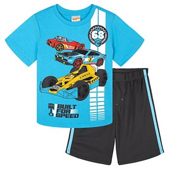 Hot Wheels T-Shirt and Mesh Shorts Set