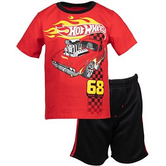 Hot Wheels T-Shirt and Mesh Shorts Set