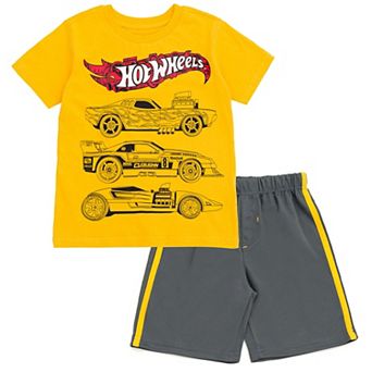 Hot Wheels T-Shirt and Mesh Shorts Set