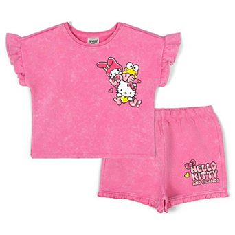 Hello Kitty French Terry T-Shirt and Shorts Set