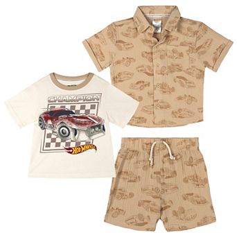 Hot Wheels Racing Shirt Tee and Shorts Set