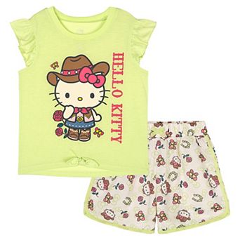 Hello Kitty T-Shirt and French Terry Shorts Set