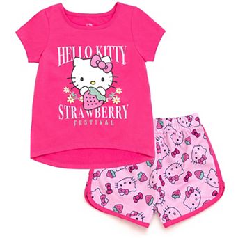 Hello Kitty T-Shirt and French Terry Shorts Set