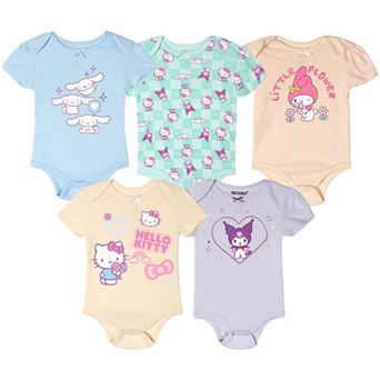 Hello Kitty 5-Pack One Piece Bodysuits