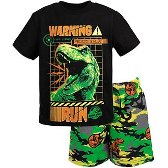 Jurassic World Jurassic Park T-Rex 2 pc T-Shirt and Shorts Set