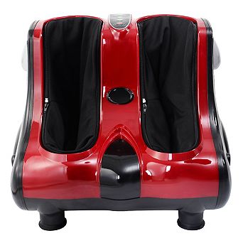 Costway Foot & Calf Massager with Heat Vibration Deep Kneading Shiatsu Foot Massage Machine