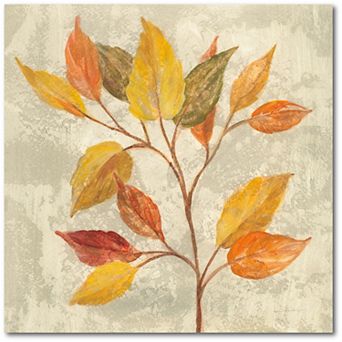 COURTSIDE MARKET November Leaves II Canvas Wall Art