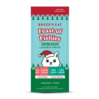 Bocce's Bakery Feast of Fishies Lickable Variety 4-Pack