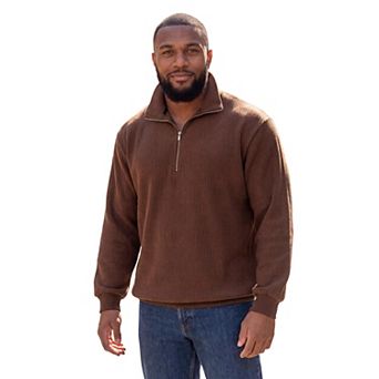 KingSize Men's Big & Tall Softline 1/4 Zip