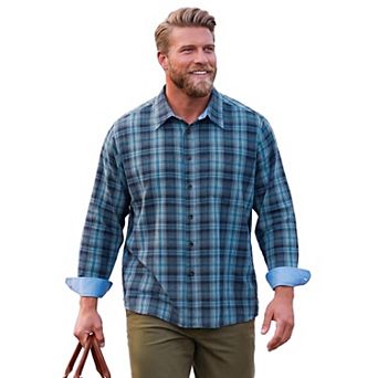 KingSize Men's Big & Tall No Tuck Twill Shirt