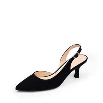 Women's Low Heel Slingback Dress Pumps