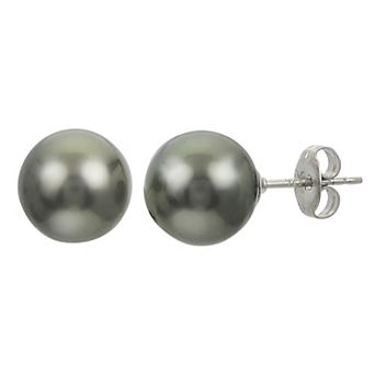PearLustre by Imperial Sterling Silver Tahitian Cultured Pearl Stud Earrings