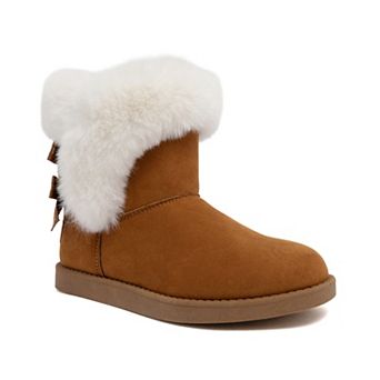 Juicy by Juicy Couture Women's Faux Fur Trim Ankle Boots