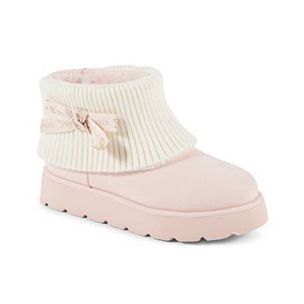 Juicy by Juicy Couture Women's Ankle Bow Accent Winter Boot