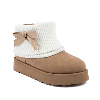 Juicy by Juicy Couture Women's Ankle Bow Accent Winter Boot