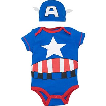 Marvel Avengers Cosplay Bodysuit and Hat Set