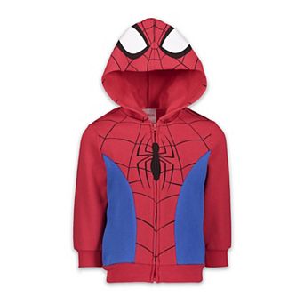 Marvel Spider-Man Cosplay Fleece Zip-Up Hoodie