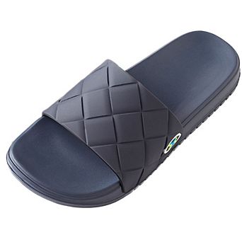 Roxoni Men's Casual Comfort Breathable Denim Open Toe House Slipper